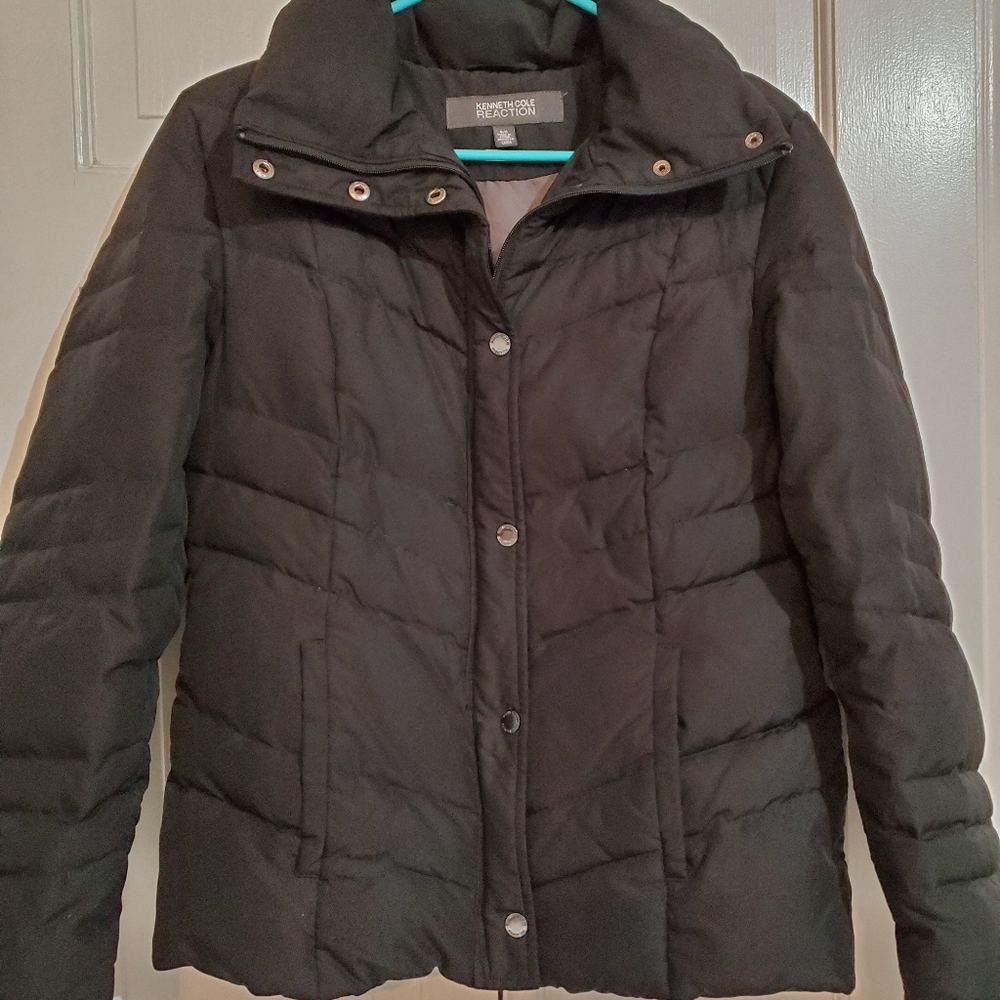 Black puffer jacket